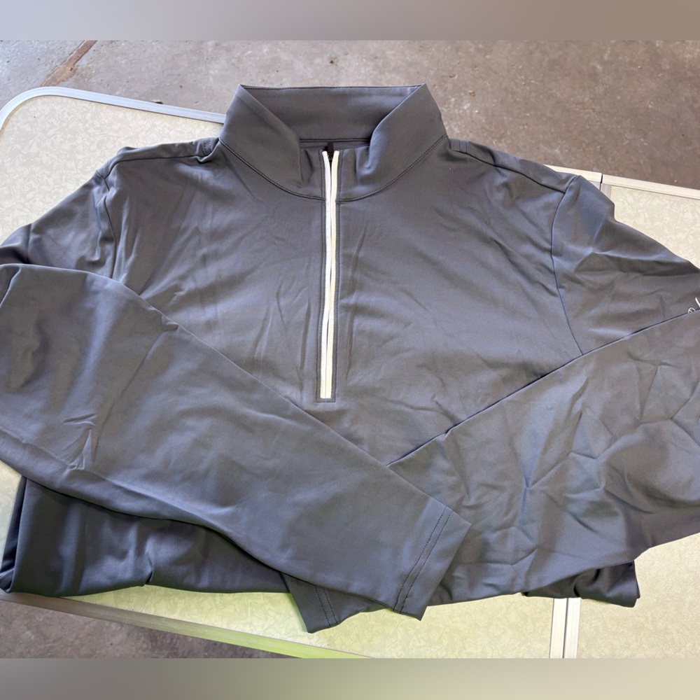 Gray Quarter-Zip Pullover